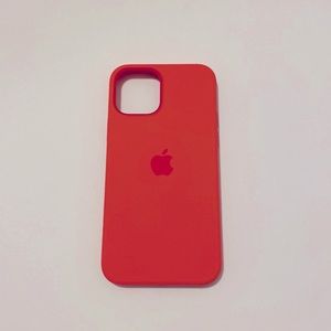 iPhone 12 “pink citrus” silicone phone case never used!